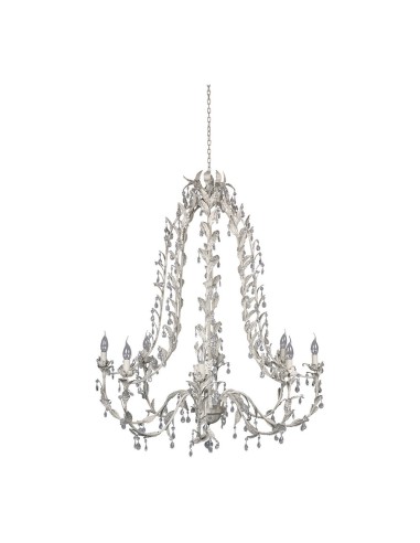 Blanc D'Ivoire - Lampadario ÉLYSÉE XXL grigio antico diametro 100x110 cm