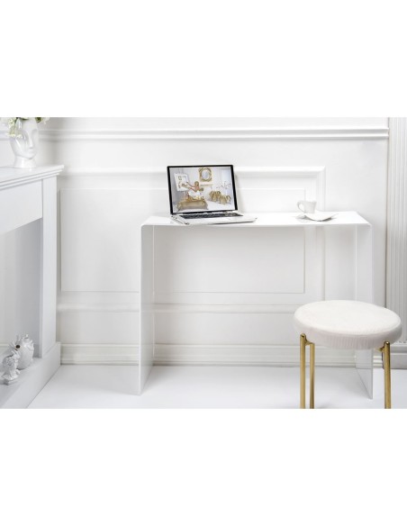 iPLEX Design - Milvio Consolle Bianca in plexiglass - bianco - 100x75x33 cm