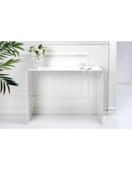 iPLEX Design - Milvio Consolle Bianca in plexiglass - bianco - 100x75x33 cm