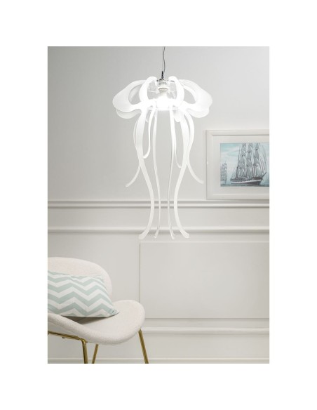 iPLEX Design - Jelly Sospensione Bianco Satinato in plexiglass - 50x76x50 cm
