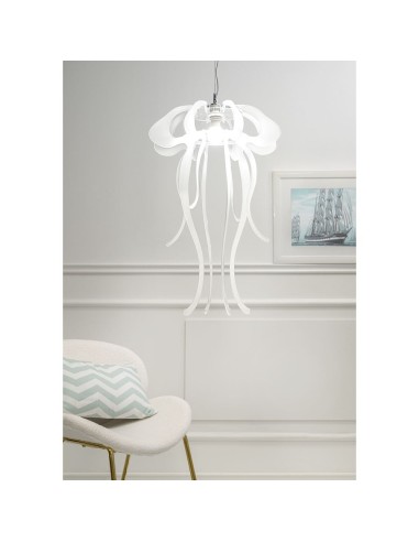 iPLEX Design - Jelly Sospensione Bianco Satinato in plexiglass - 50x76x50 cm