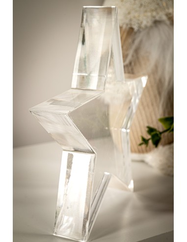 iPLEX Design - Istar H.150 Trasp. in plexiglass - Trasparente - 15,5x15x3 cm