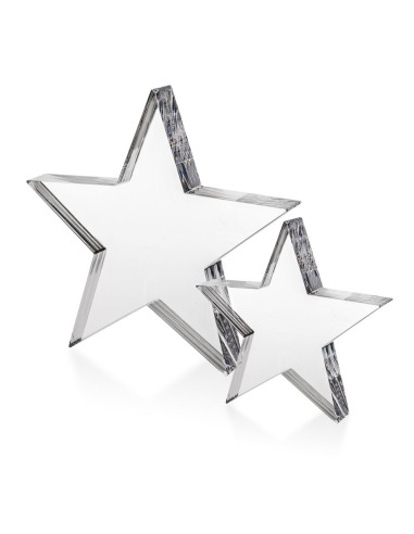 iPLEX Design - Istar H.150 Trasp. in plexiglass - Trasparente - 15,5x15x3 cm