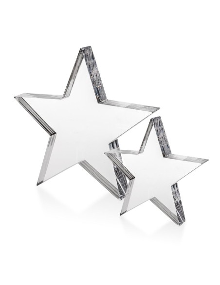 iPLEX Design - Istar H.150 Trasp. in plexiglass - Trasparente - 15,5x15x3 cm