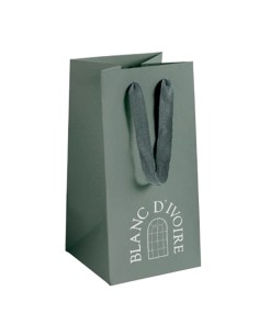 Blanc D' Ivoire - Shopper in carta con logo cm 18 x 18 x 36h 2