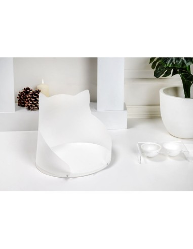 iPLEX Design - I-Pet Cuccia Gatto in pvc/ polipropilene - bianco - 38x32x38 cm