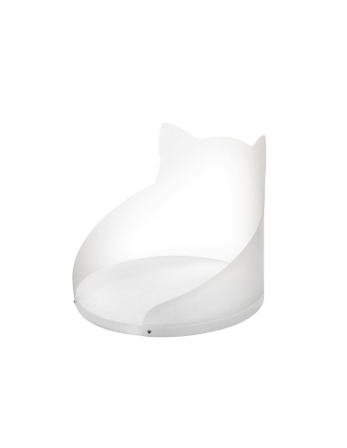 iPLEX Design - I-Pet Cuccia Gatto in pvc/ polipropilene - bianco - 38x32x38 cm