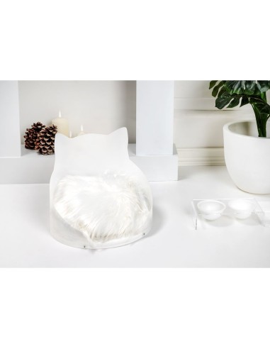 iPLEX Design - I-Pet Cuccia Gatto in pvc/ polipropilene - bianco - 38x32x38 cm