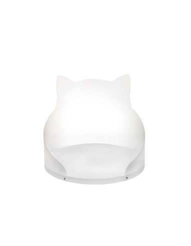 iPLEX Design - I-Pet Cuccia Gatto in pvc/ polipropilene - bianco - 38x32x38 cm