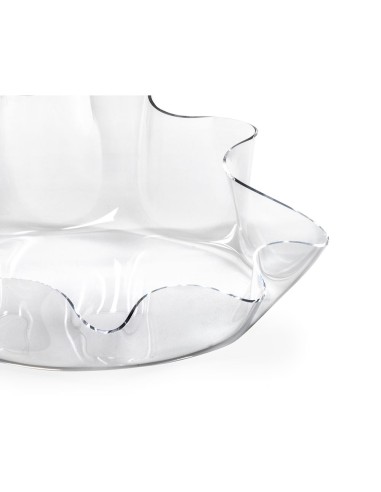 iPLEX Design - I-Pet Cuccia Drappeggi Tonda Trasparente in plexiglass - 50x21x50 cm