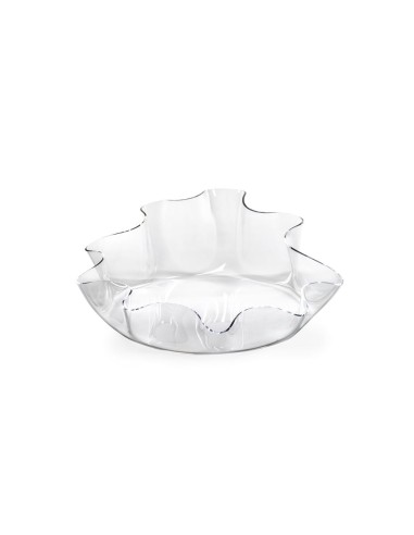 iPLEX Design - I-Pet Cuccia Drappeggi Tonda Trasparente in plexiglass - 50x21x50 cm