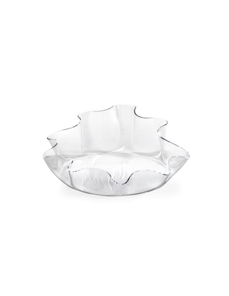 iPLEX Design - I-Pet Cuccia Drappeggi Tonda Trasparente in plexiglass - 50x21x50 cm