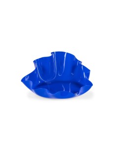 iPLEX Design - I-Pet Cuccia Drappeggi Tonda Blu in plexiglass - 50x21x50 cm