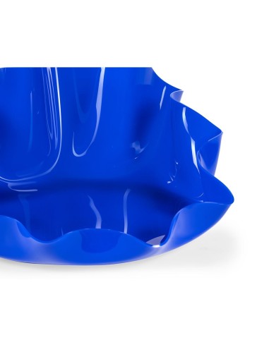 iPLEX Design - I-Pet Cuccia Drappeggi Tonda Blu in plexiglass - 50x21x50 cm