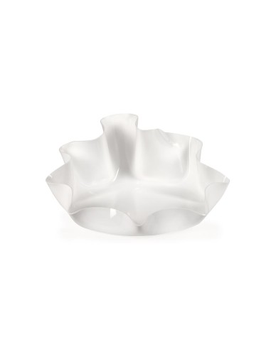 iPLEX Design - I-Pet Cuccia Drappeggi Tonda Bianco in plexiglass - 50x21x50 cm