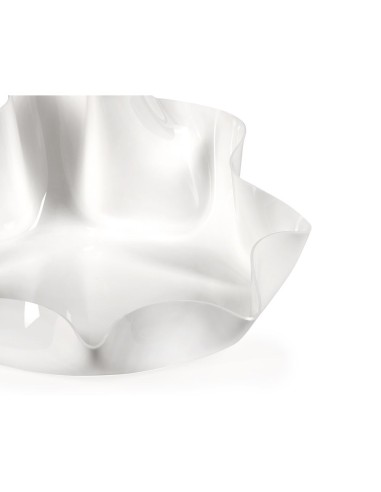 iPLEX Design - I-Pet Cuccia Drappeggi Tonda Bianco in plexiglass - 50x21x50 cm
