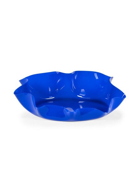 iPLEX Design - I-Pet Cuccia Drappeggi Ovale Blu in plexiglass - 79x22x63 cm