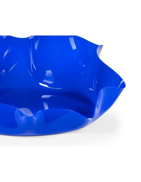 iPLEX Design - I-Pet Cuccia Drappeggi Ovale Blu in plexiglass - 79x22x63 cm