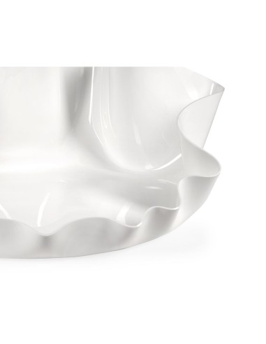 iPLEX Design - I-Pet Cuccia Drappeggi Ovale Bianco in plexiglass - 79x22x63 cm
