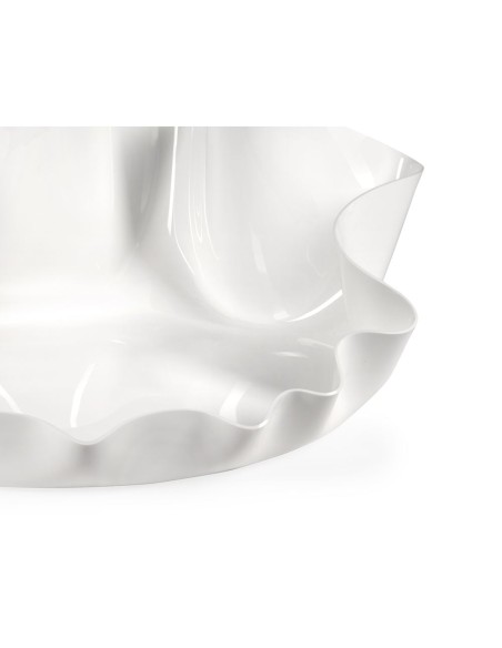 iPLEX Design - I-Pet Cuccia Drappeggi Ovale Bianco in plexiglass - 79x22x63 cm