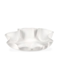 iPLEX Design - I-Pet Cuccia Drappeggi Ovale Bianco in plexiglass - 79x22x63 cm