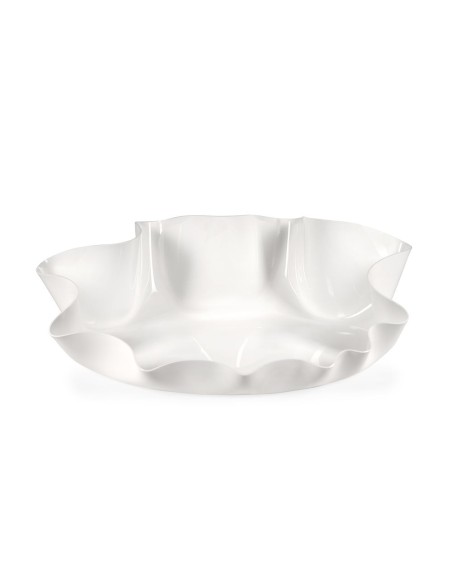 iPLEX Design - I-Pet Cuccia Drappeggi Ovale Bianco in plexiglass - 79x22x63 cm