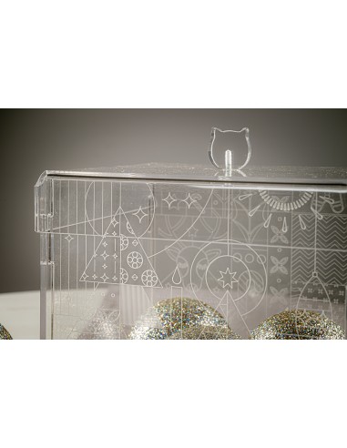 iPLEX Design - Haku Small Navidad in plexiglass - Trasparente - 17,5x20x17,5 cm