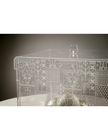 iPLEX Design - Haku Big Navidad in plexiglass - Trasparente - 26x28x26 cm