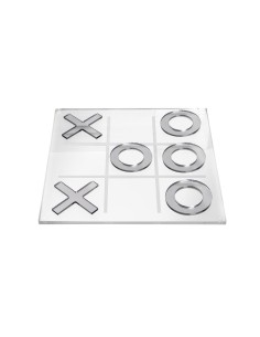 iPLEX Design - Fila 3 Gioco Silver in plexiglass - Trasparente /silver - 29,5x3,5x29,5 cm