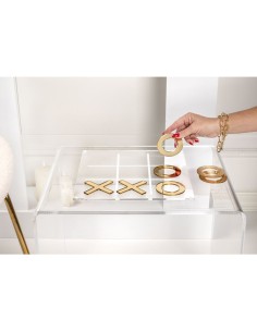 iPLEX Design - Fila 3 Gioco Gold in plexiglass - Trasparente /gold - 29,5x3,5x29,5 cm 2