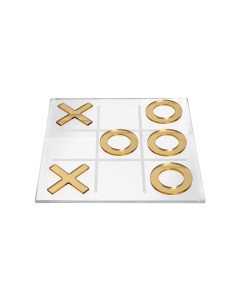 iPLEX Design - Fila 3 Gioco Gold in plexiglass - Trasparente /gold - 29,5x3,5x29,5 cm