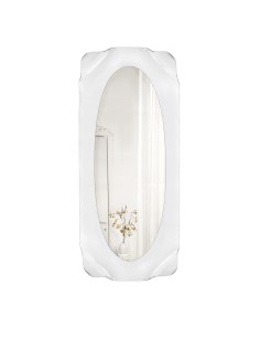 iPLEX Design - Drappeggi Specchio Grande in plexiglass - Trasparente - 74x198x11 cm