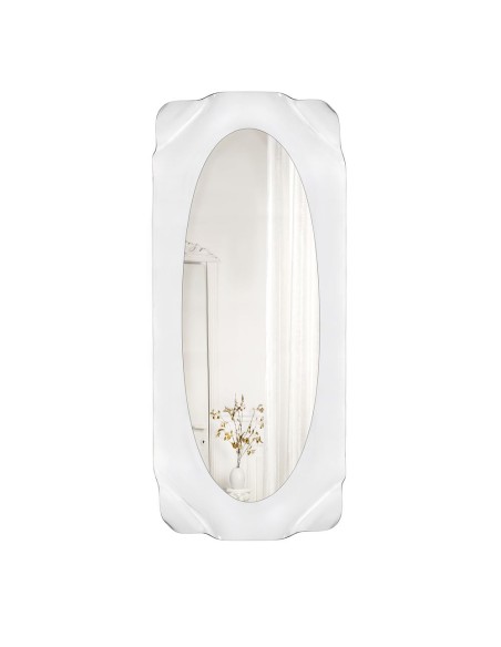 iPLEX Design - Drappeggi Specchio Grande in plexiglass - Trasparente - 74x198x11 cm