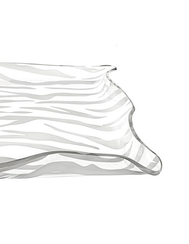 iPLEX Design - Drappeggi Vuotatasche Quadrato Animalier in plexiglass - Trasparente - 23x3x23 cm
