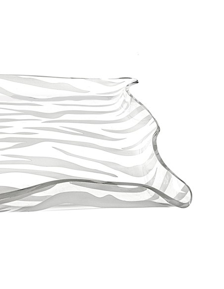 iPLEX Design - Drappeggi Vuotatasche Quadrato Animalier in plexiglass - Trasparente - 23x3x23 cm