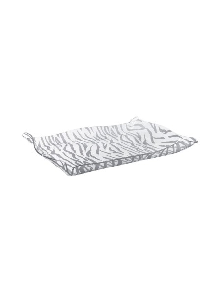iPLEX Design - Drappeggi Vassoio Rettangolare Piccolo Animalier in plexiglass - Trasparente - 41x5x31 cm