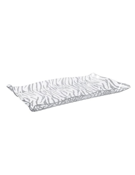 iPLEX Design - Drappeggi Vassoio Rettangolare Grande Animalier in plexiglass - Trasparente - 55x5x32 cm