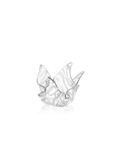iPLEX Design - Drappeggi Vaso Small Animalier in plexiglass - Trasparente - 21x14x17 cm