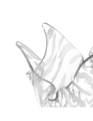iPLEX Design - Drappeggi Vaso Small Animalier in plexiglass - Trasparente - 21x14x17 cm