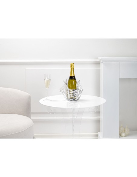 iPLEX Design - Drappeggi Vaso Slim Animalier in plexiglass - Trasparente - 22x21x22 cm
