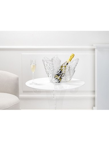 iPLEX Design - Drappeggi Vaso Animalier in plexiglass - Trasparente - 45x29x45 cm