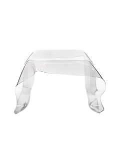 iPLEX Design - Drappeggi Tavolo Quadrato Basso Trasparente in plexiglass - 60x40x75 cm