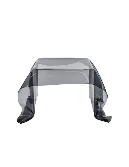 iPLEX Design - Drappeggi Tavolo Quadrato Basso Fume' in plexiglass - grigio fumè - 60x40x75 cm