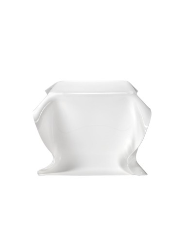 iPLEX Design - Drappeggi Tavolo Quadrato Basso Bianco in plexiglass - 60x40x75 cm