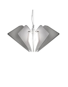 iPLEX Design - De Beers Sospensione Fume' Satinato in plexiglass - grigio fumè satinato - 58x32x58 cm 2