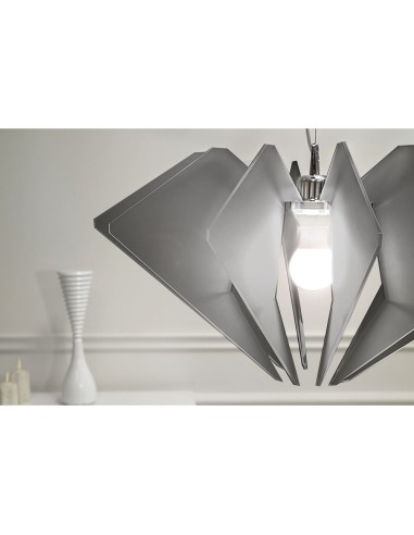 iPLEX Design - De Beers Sospensione Fume' Satinato in plexiglass - grigio fumè satinato - 58x32x58 cm