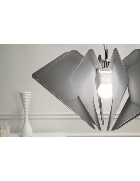 iPLEX Design - De Beers Sospensione Fume' Satinato in plexiglass - grigio fumè satinato - 58x32x58 cm