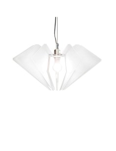 iPLEX Design - De Beers Sospensione Bianco Satinato in plexiglass - 58x32x58 cm 2