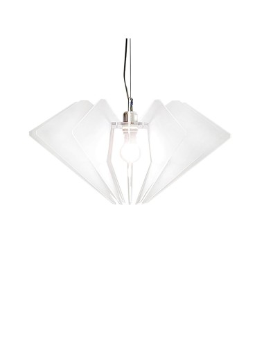 iPLEX Design - De Beers Sospensione Bianco Satinato in plexiglass - 58x32x58 cm