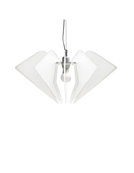 iPLEX Design - De Beers Sospensione Bianco Satinato in plexiglass - 58x32x58 cm